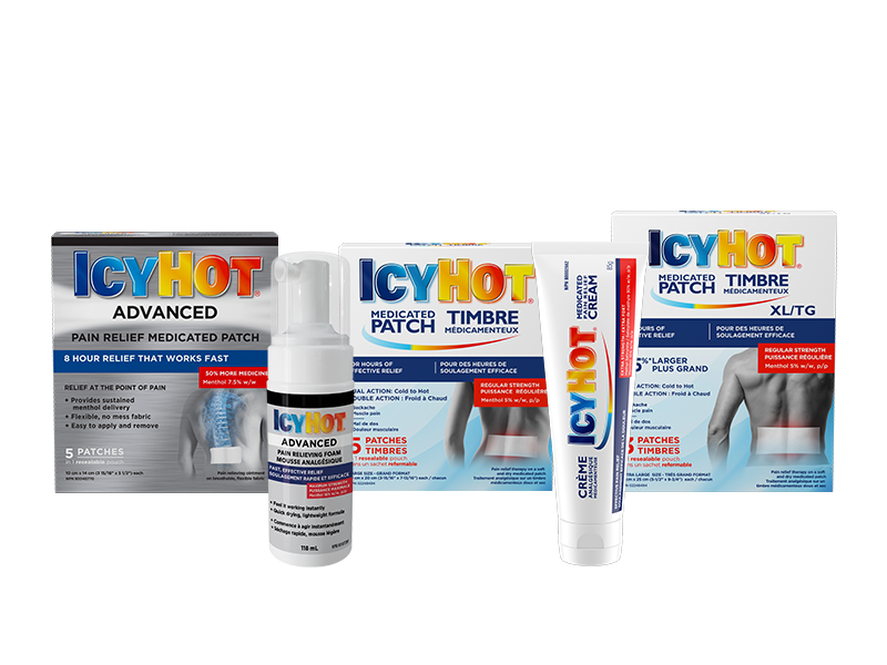 Icy Hot® Soulage la douleur musculaire par contraste