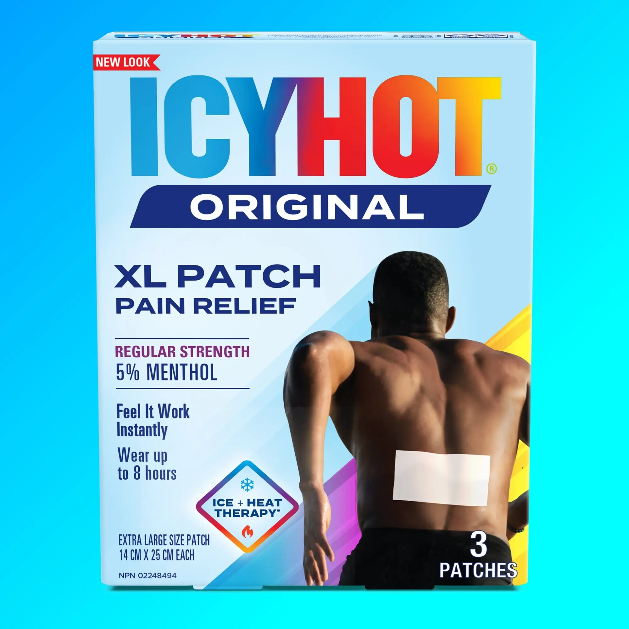 Icy Hot® Original XL Patch: front of packaging