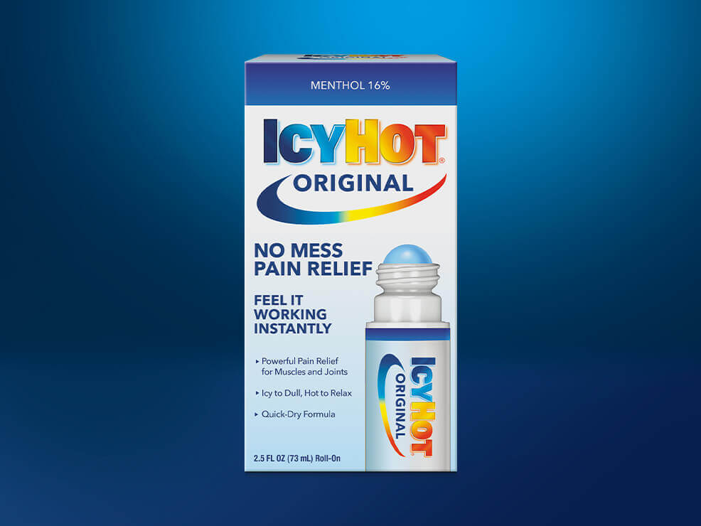 No Mess Roll On | Icy Hot® Pain Relief Roll On Medicated Applicator
