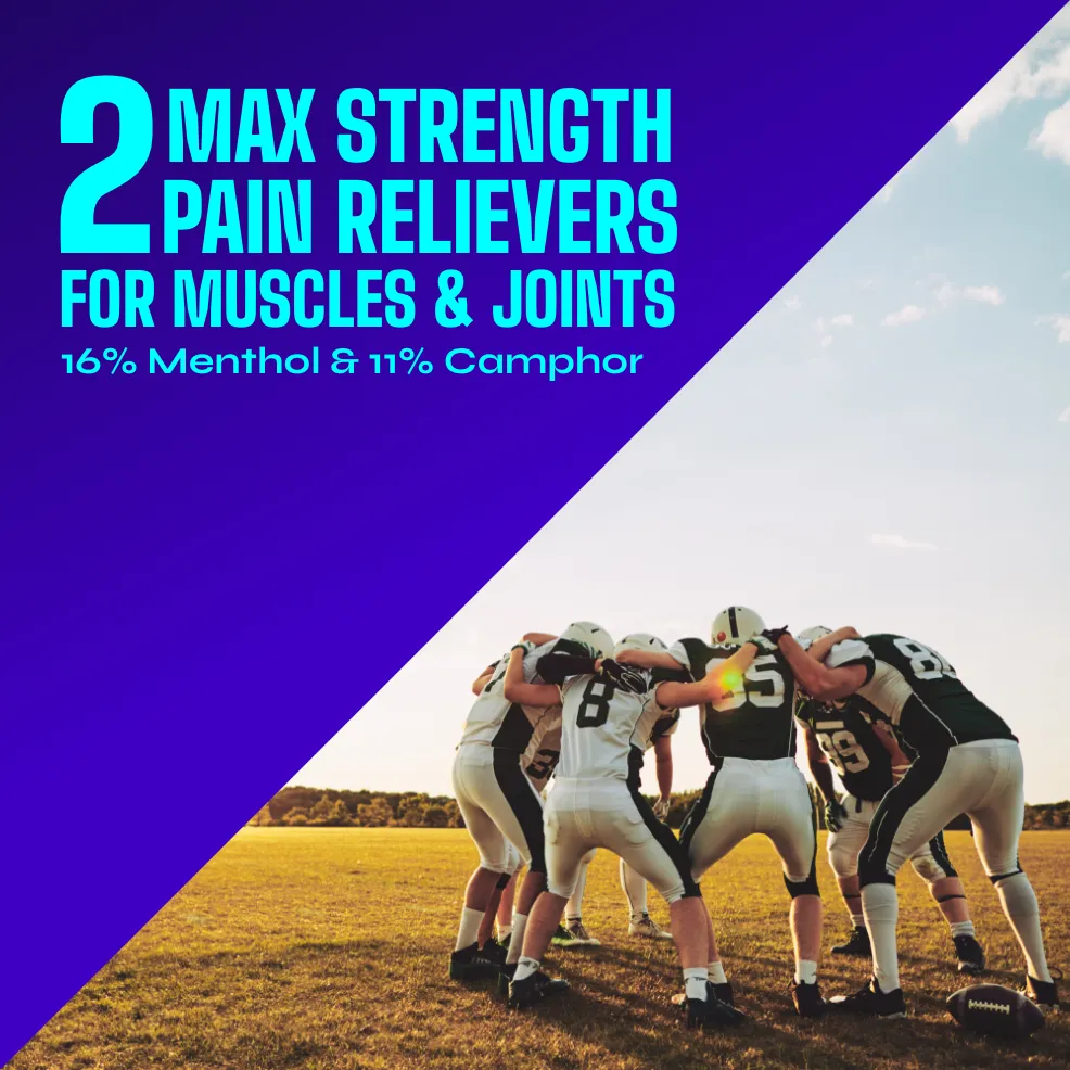 Packaging of Icy Hot® PRO Cream and product benefit statements.