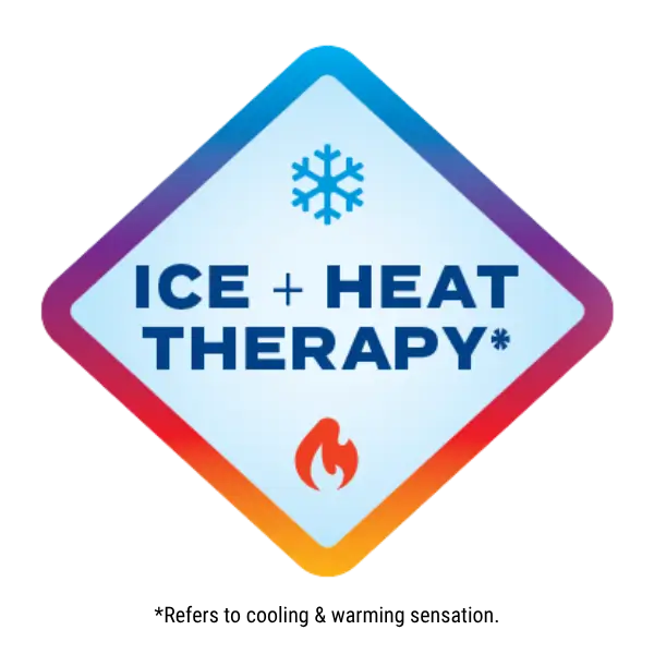 Ice + Heat Therapy logo used to define contrast therapy