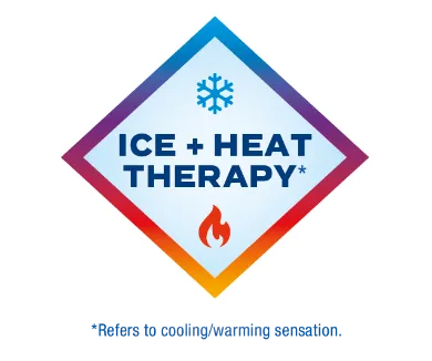 Ice + Heat Therapy logo used to define contrast therapy