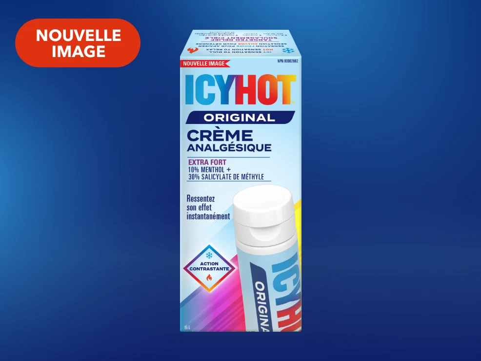 Crème analgésique extra forte Icy Hot®  : avant de l'emballage