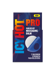 Front packaging of Icy Hot PRO Dry Spray. Voted Product of the Year (Consumer Survey of Product Innovation 2023)