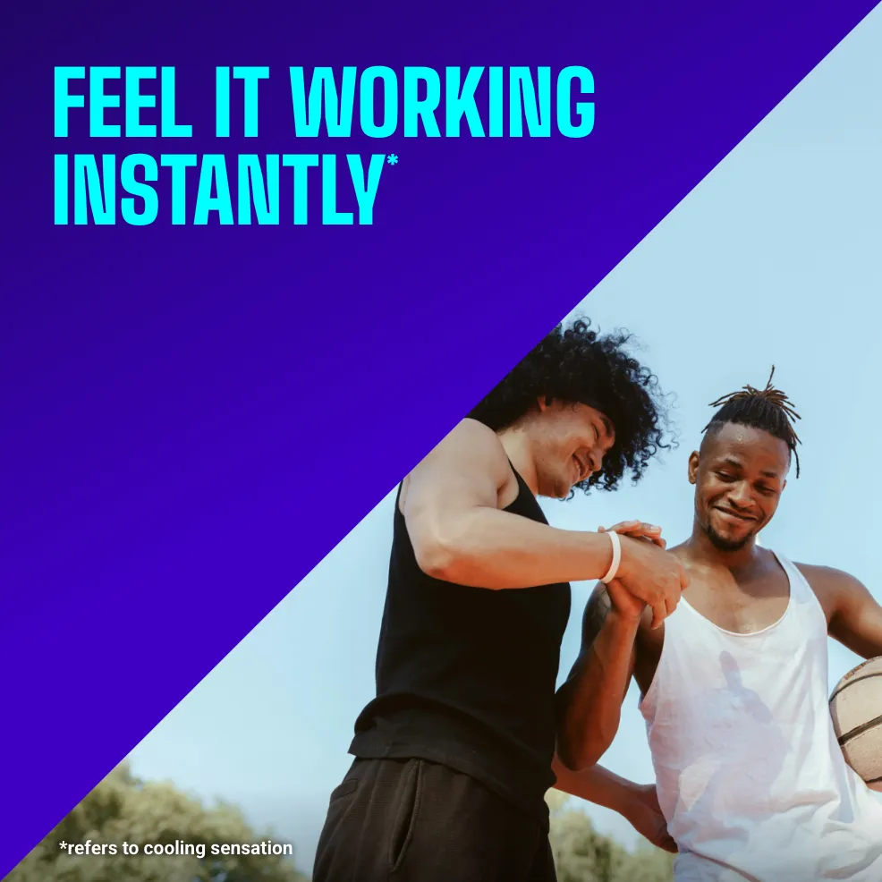 Packaging of Icy Hot® PRO Cream and product benefit statements.