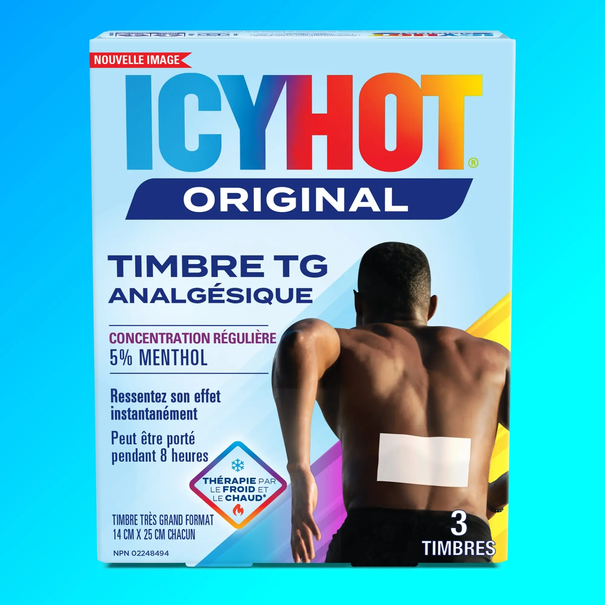 Icy Hot® Original XL Patch: front of packaging