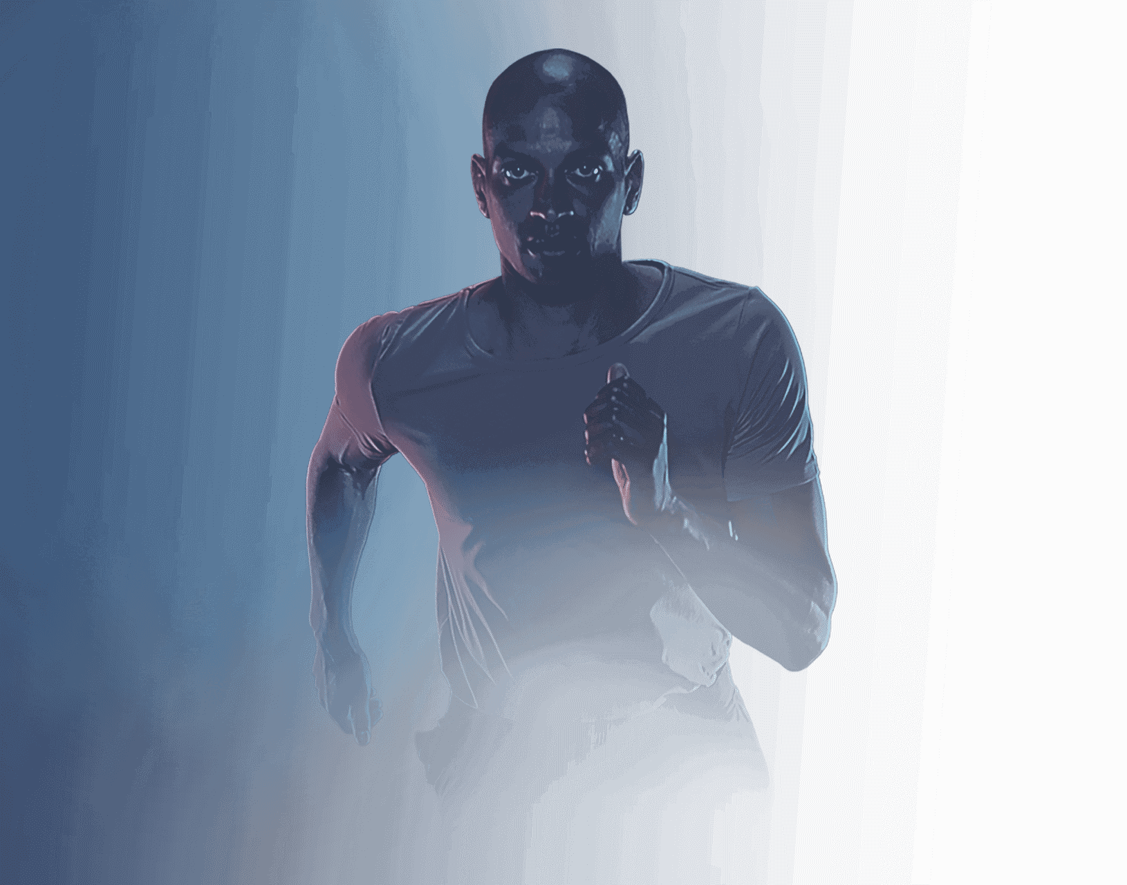 a man running