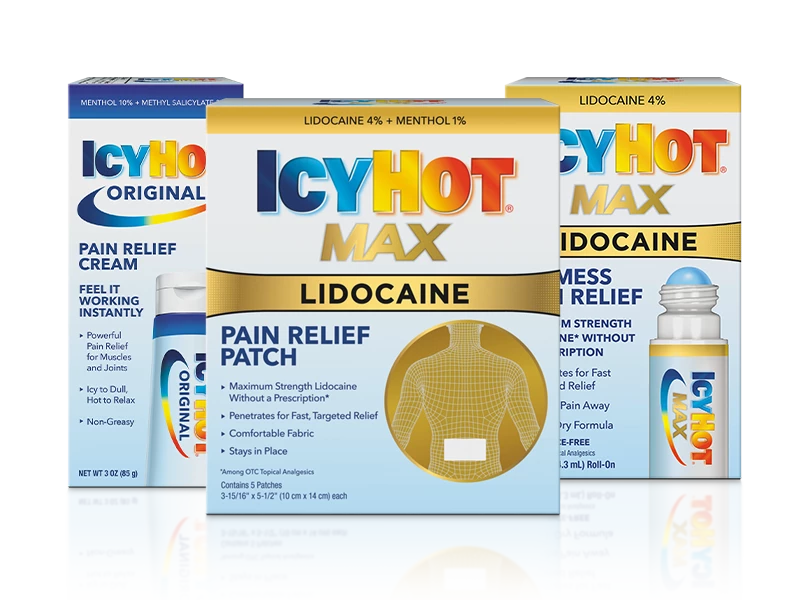 Icy Hot® original family product lineup