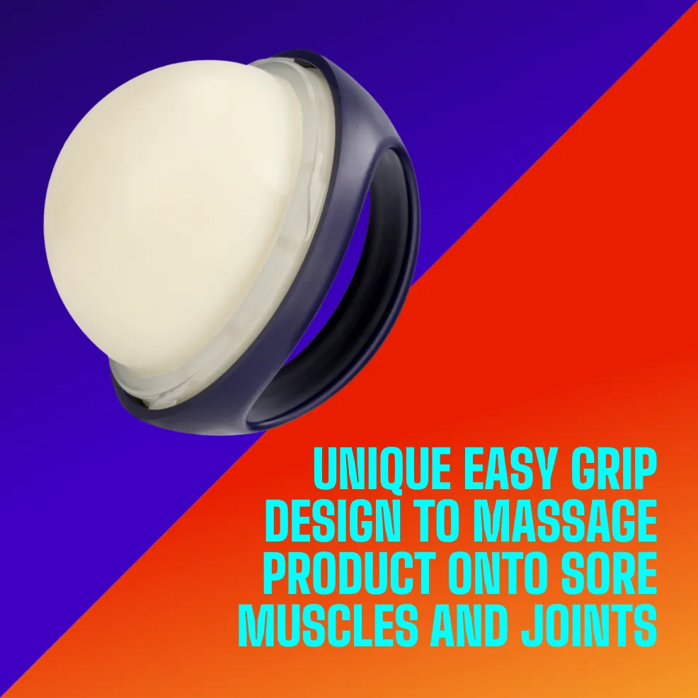 Packaging of Icy Hot® PRO Massaging Balm and product benefit statements.