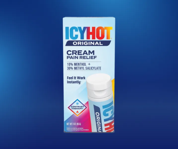Icy Hot® Original Cream front of packaging.