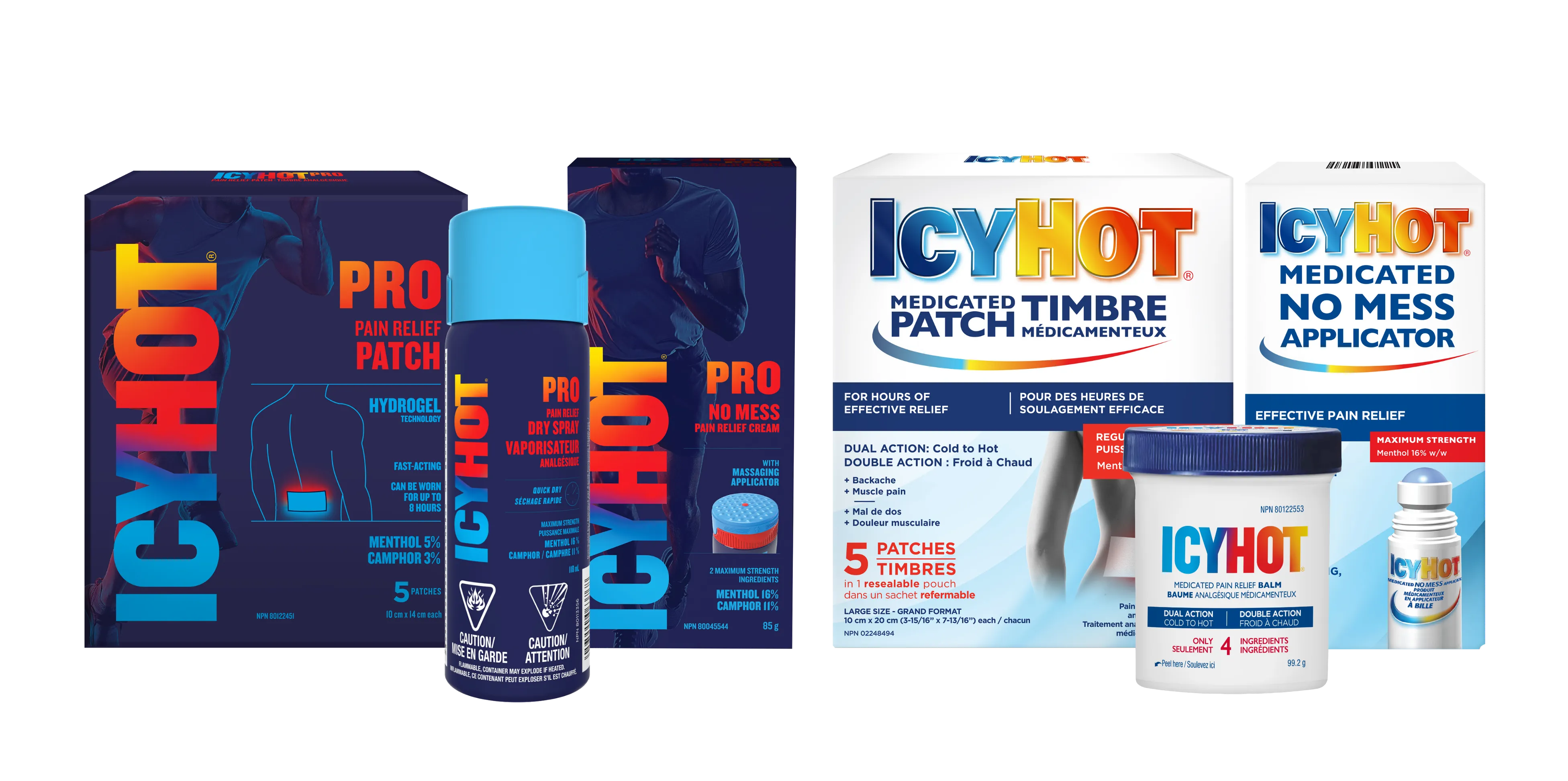 Icy Hot® Regular family product lineup