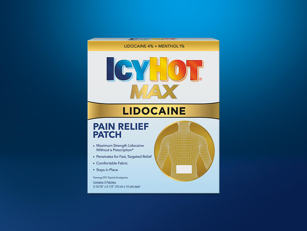 Icy Patch Lidocaine Patch | Icy Hot® Pain Relief Patch